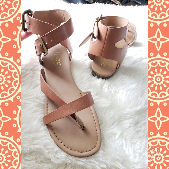 Franco Sarto Shoes - Franco Sarto brown leather gladiator sandals
